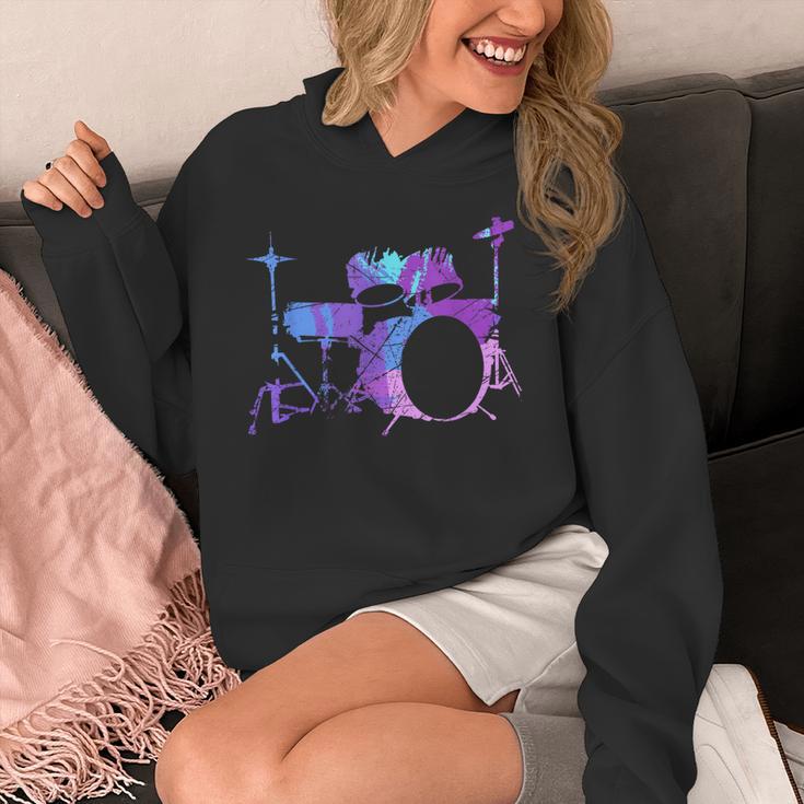 Cool Drum Kit Percussion Vintage Retro Drummer Costume Unisex Hoodie Cool Drum Kit Percussion Vintage Retro Drummer Costume Unisex Hoodie