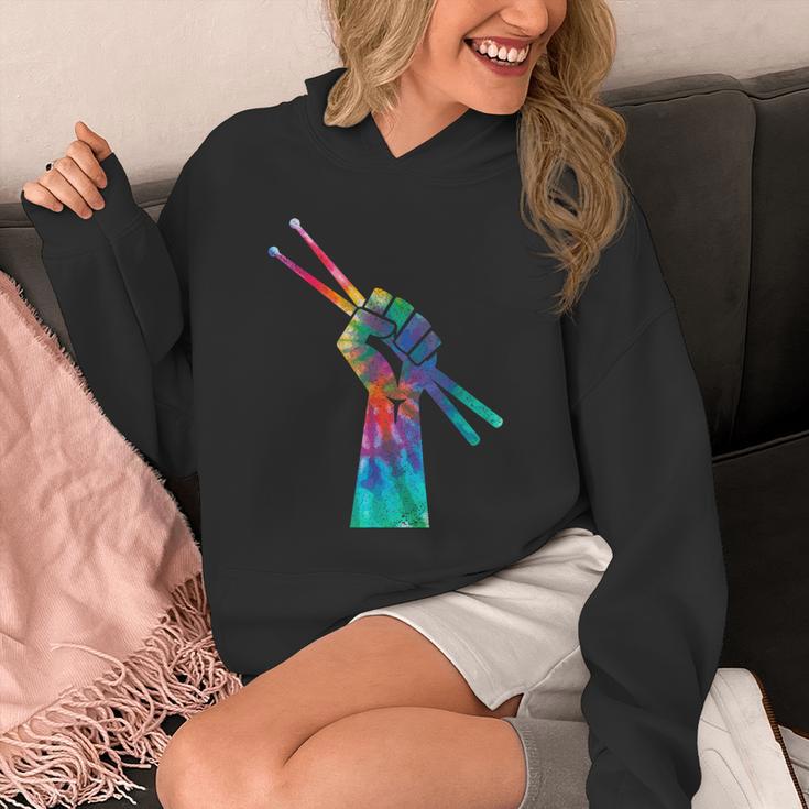 Drummer Drum Kit Tie Dye Hippie Drummer Unisex Hoodie