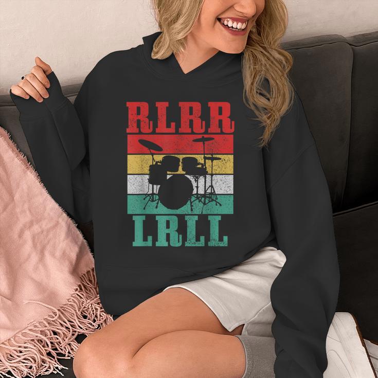Drummer RLRR LRLL Vintage Drum Kit Unisex Hoodie Drummer RLRR LRLL Vintage Drum Kit Unisex Hoodie