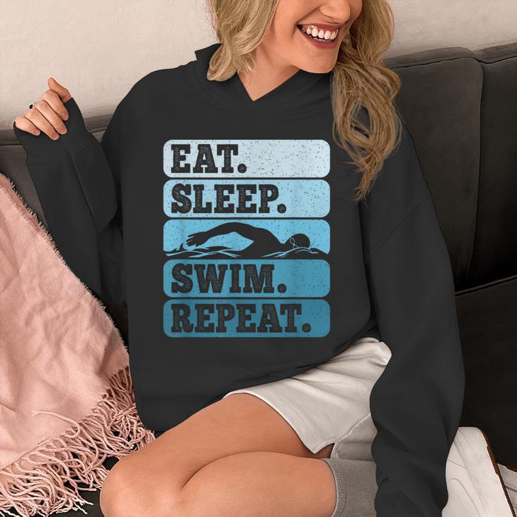 Eat Sleep Swim Vintage Swimming Lover Swimmer Men Women Unisex Hoodie Eat Sleep Swim Vintage Swimming Lover Swimmer Men Women Unisex Hoodie