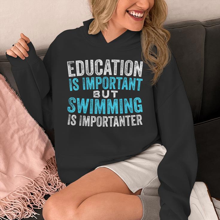 Education Is Important But Swimming Is Importanter Swimmer Unisex Hoodie Education Is Important But Swimming Is Importanter Swimmer Unisex Hoodie