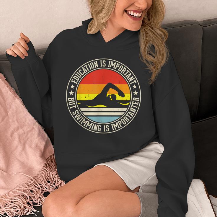 Education Is Important But Swimming Is Importanter Unisex Hoodie