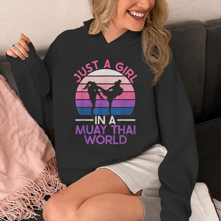 Just A Girl In A Muay Thai World Muay Thai Boxing Unisex Hoodie Just A Girl In A Muay Thai World Muay Thai Boxing Unisex Hoodie