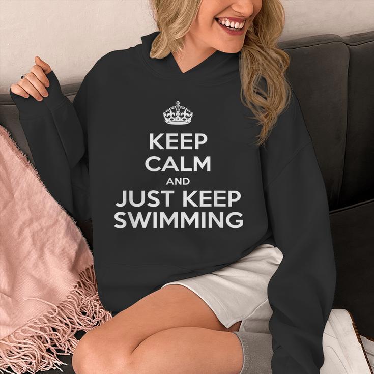 Keep Calm & Just Keep Swimming Unisex Hoodie Keep Calm & Just Keep Swimming Unisex Hoodie