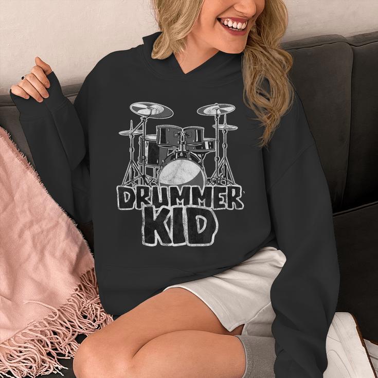 Little Drummer Awesome Drum Kit For Young Musicians Unisex Hoodie Little Drummer Awesome Drum Kit For Young Musicians Unisex Hoodie