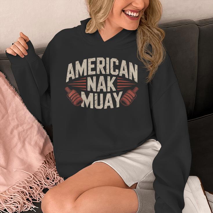 Muay Thai American Nak Fighter Identity Boxing Proud Sport Unisex Hoodie
