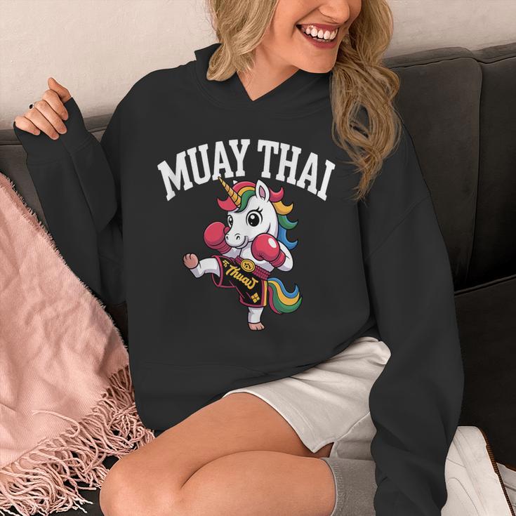 Muay Thai Art For Girls Kids Women Mixed Martial Arts Unisex Hoodie