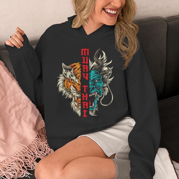 Muay Thai Thai Boxing Dragon Tiger Unisex Hoodie Muay Thai Thai Boxing Dragon Tiger Unisex Hoodie