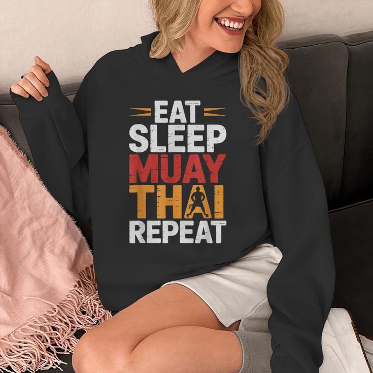 Muay Thai Fighter Eat Sleep Repeat Lifestyle Training Unisex Hoodie Muay Thai Fighter Eat Sleep Repeat Lifestyle Training Unisex Hoodie