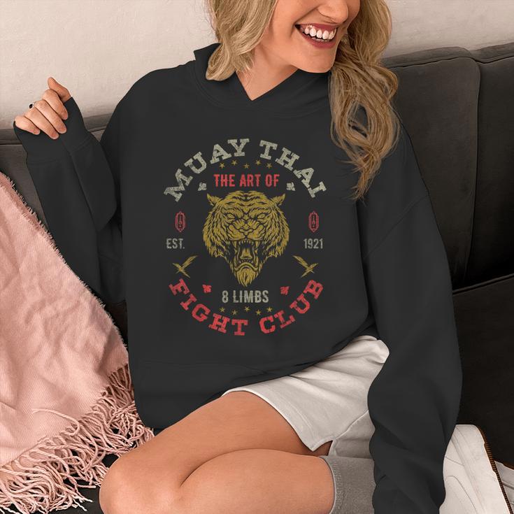 Muay Thai Fighter Vintage Tee Twin Tiger Art Of 8 Limbs Unisex Hoodie Muay Thai Fighter Vintage Tee Twin Tiger Art Of 8 Limbs Unisex Hoodie