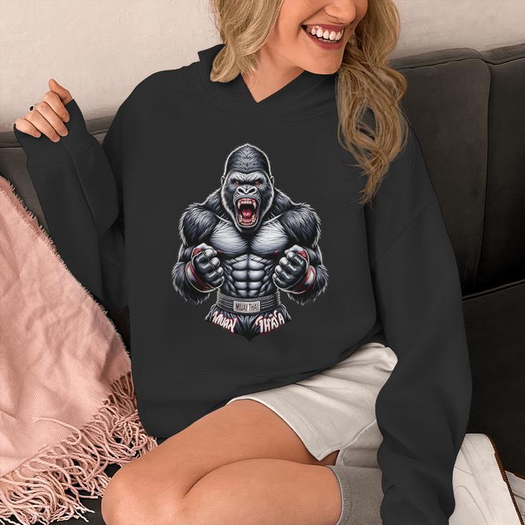 Muay Thai Gorilla Thai Boxing And Fighting Unisex Hoodie Muay Thai Gorilla Thai Boxing And Fighting Unisex Hoodie