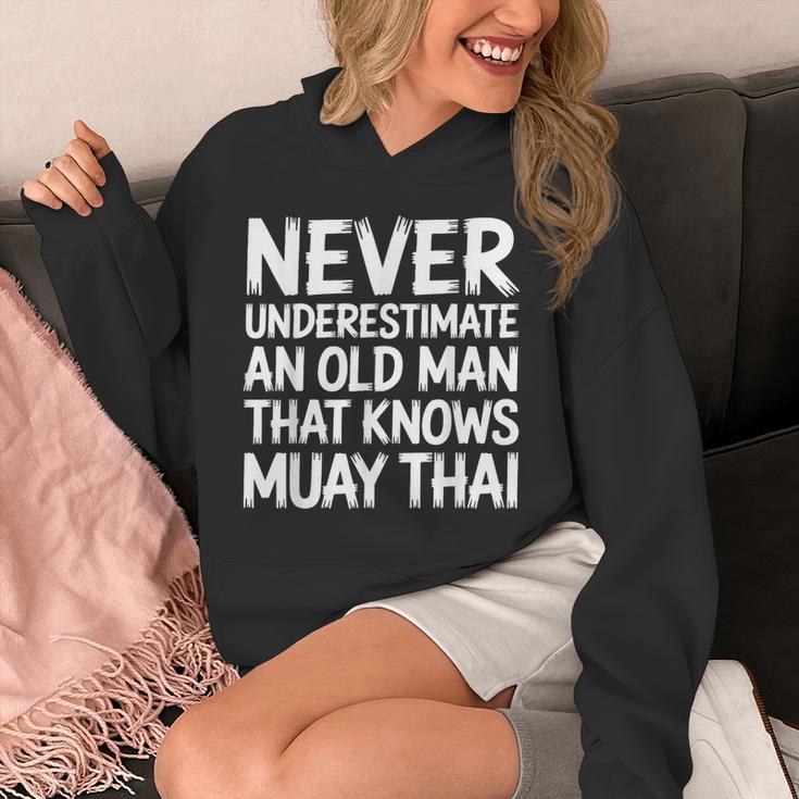 Muay Thai For Grandpa Men Mixed Martial Arts Unisex Hoodie