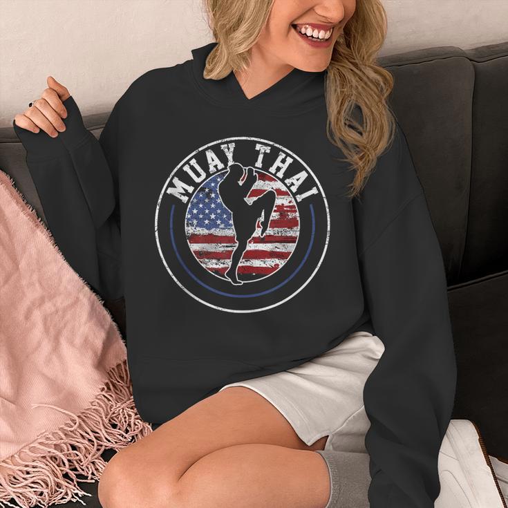 Muay Thai Kickboxing Vintage Unisex Hoodie