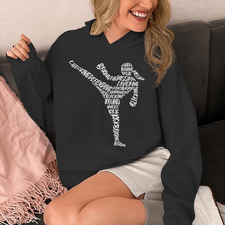 Muay Thai Martial Arts Typography Kickboxer Girls Kickboxing Unisex Hoodie