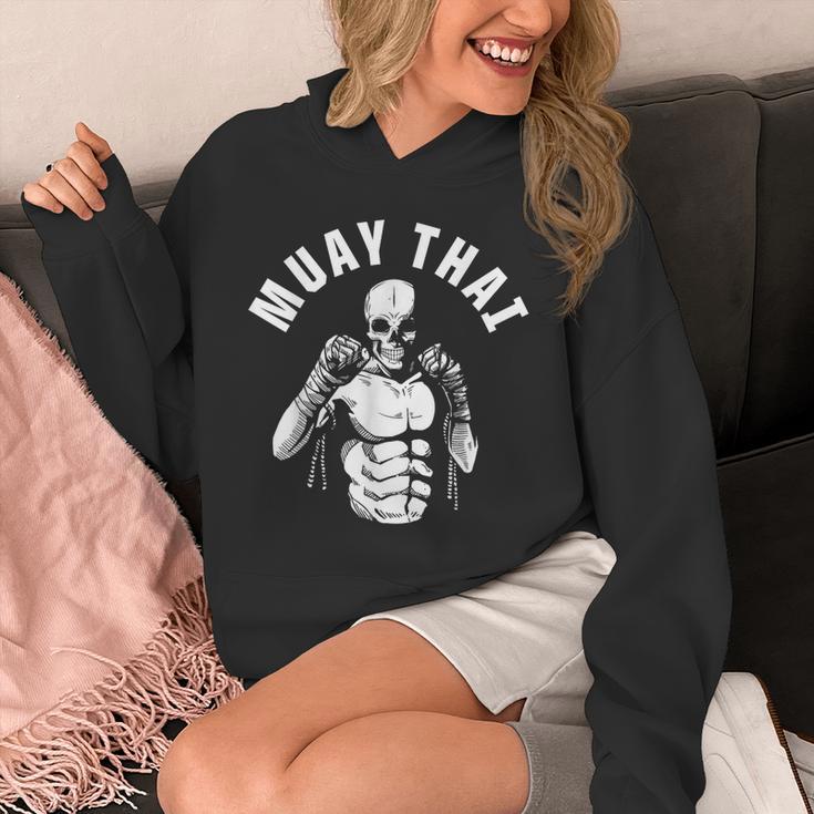 Muay Thai Skeleton Fighter MMA Club Coach Martial Arts Fight Unisex Hoodie