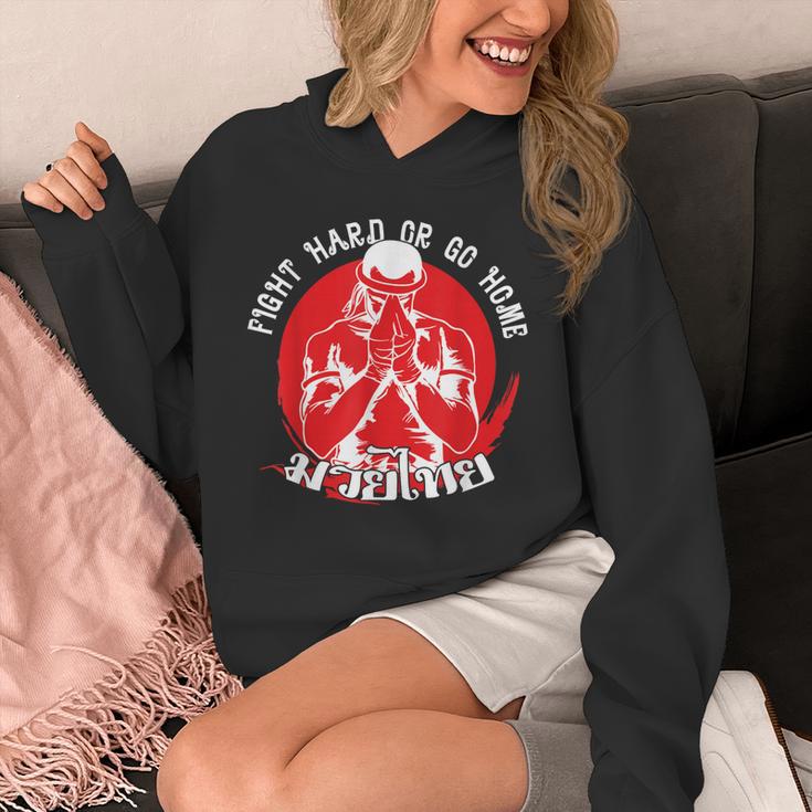 Muay Thai Sport Fight Hard Or Go Home Fighter Muay Thai Unisex Hoodie
