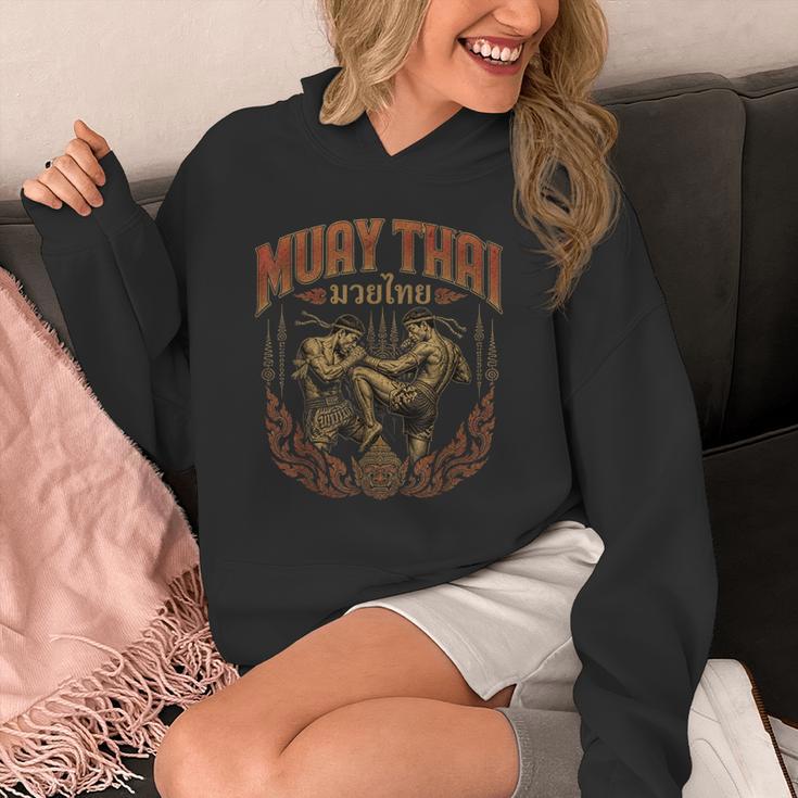 Muay Thai Vintage Thai Boxing Warrior Art Of 8 Limbs Unisex Hoodie