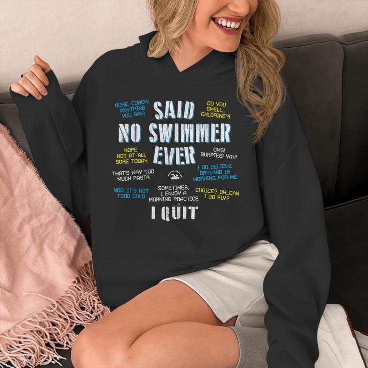 Said No Swimmer Ever Competitive Swimming Quotes Unisex Hoodie Said No Swimmer Ever Competitive Swimming Quotes Unisex Hoodie