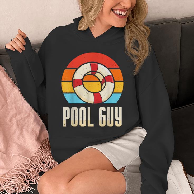 Pool Guy Swimming Attendant Attendants Rescuer Unisex Hoodie