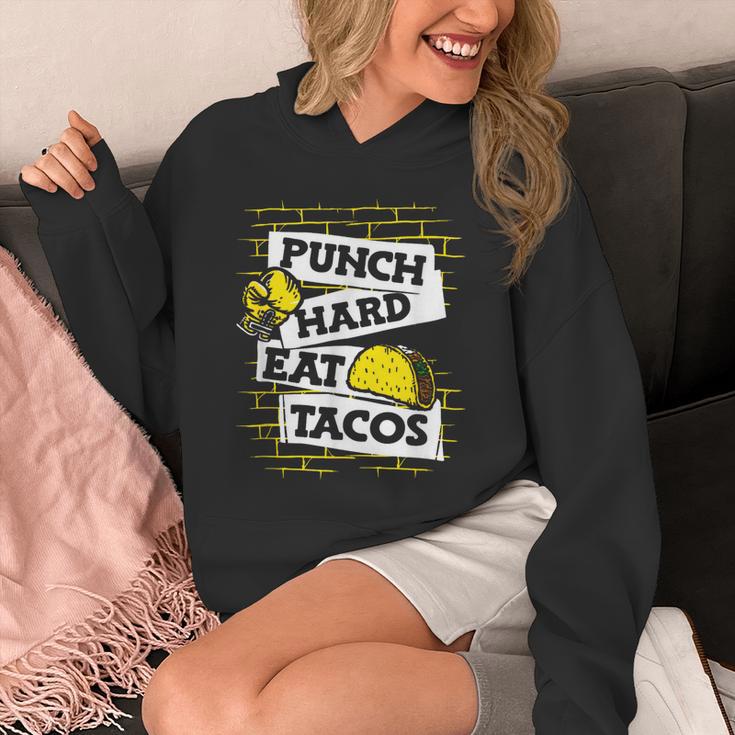 Punch Hard Eat Tacos Professional Boxer Muay Thai Boxing Unisex Hoodie Punch Hard Eat Tacos Professional Boxer Muay Thai Boxing Unisex Hoodie