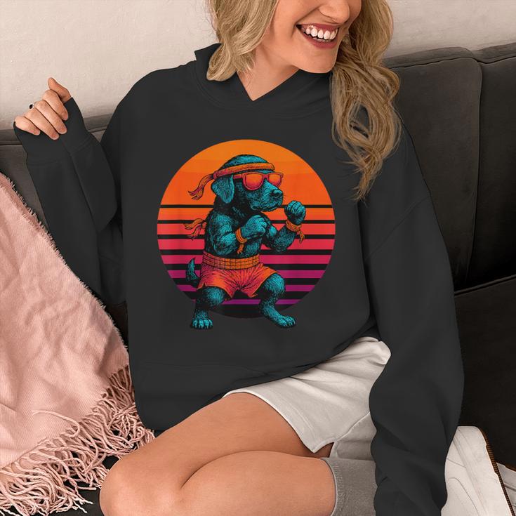 Retro Dog With Gloves Muay Thai Fighter Unisex Hoodie Retro Dog With Gloves Muay Thai Fighter Unisex Hoodie