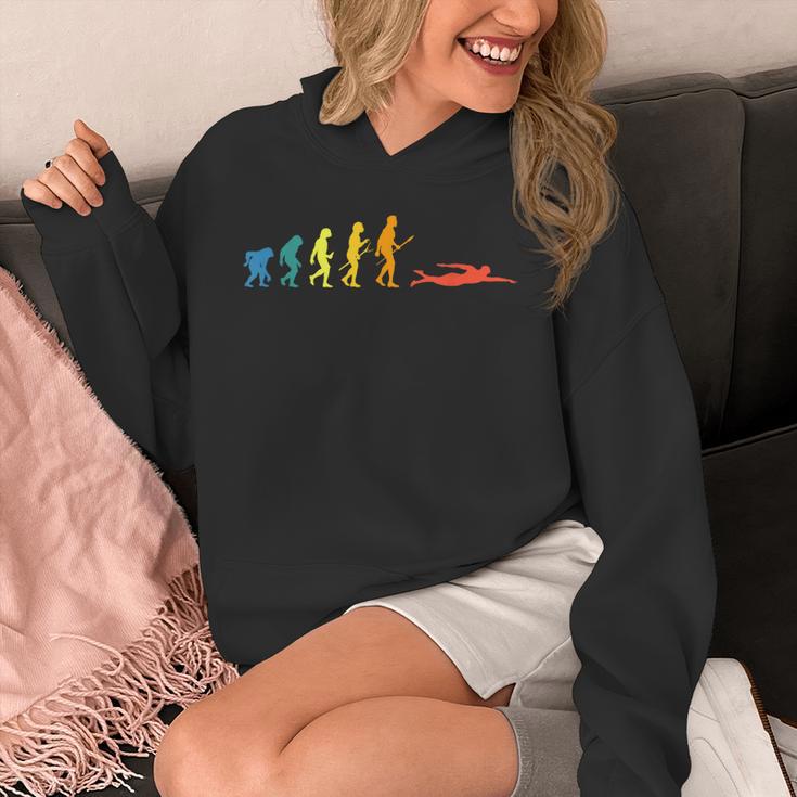 Retro Swimming Evolution For Swimmers Summer Water Lovers Unisex Hoodie Retro Swimming Evolution For Swimmers Summer Water Lovers Unisex Hoodie