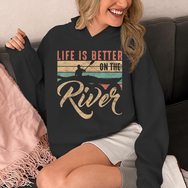 Rowing Canoe Kajak Life Is Better On The River Unisex Hoodie Rowing Canoe Kajak Life Is Better On The River Unisex Hoodie