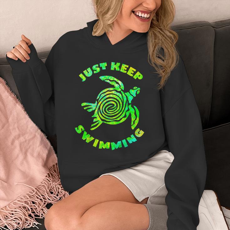 Sea Turtle Just Keep Swimming Ocean Beach Vacation Unisex Hoodie Sea Turtle Just Keep Swimming Ocean Beach Vacation Unisex Hoodie
