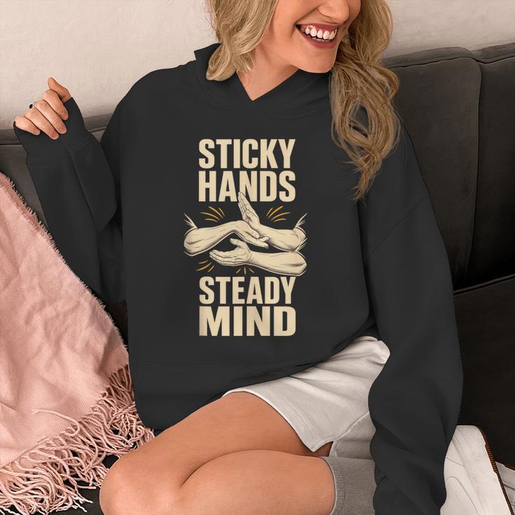 Sticky Hands Steady Mind Muay Thai Boxing Sleeveless Unisex Hoodie