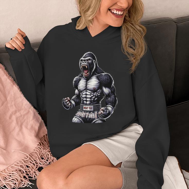 Strong Muay Thai Gorilla Thai Boxing And Fighting Unisex Hoodie Strong Muay Thai Gorilla Thai Boxing And Fighting Unisex Hoodie