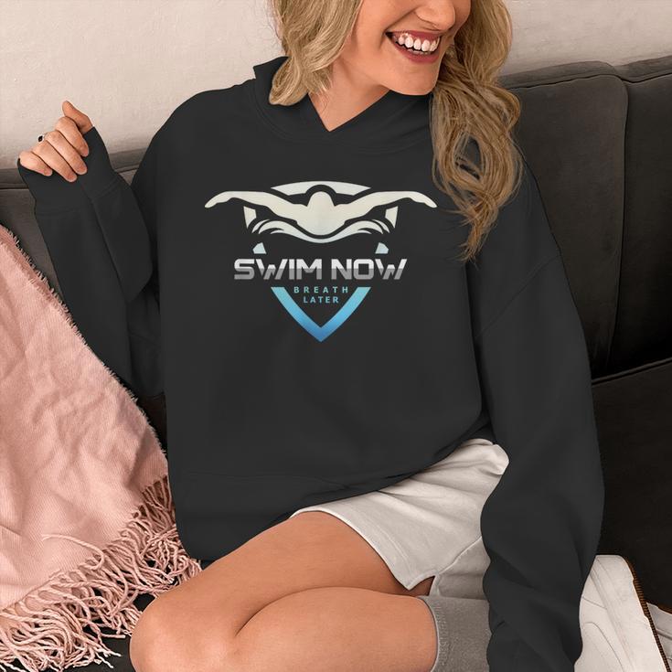 Swim Now Breath Later Swimmer Swimming Indoor Pool Athlete Unisex Hoodie Swim Now Breath Later Swimmer Swimming Indoor Pool Athlete Unisex Hoodie
