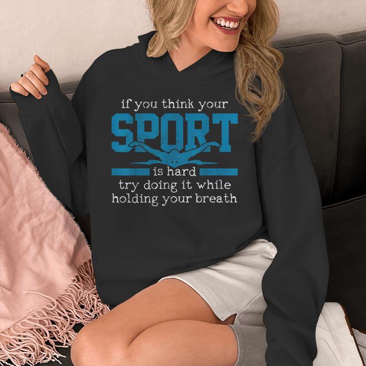 Swimmer Swimming Sports Quote Unisex Hoodie