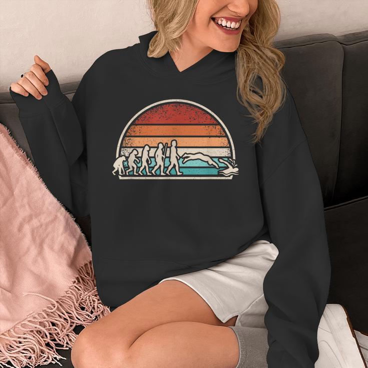 Swimming Evolution Retro Swim Swimmer Men Women Unisex Hoodie Swimming Evolution Retro Swim Swimmer Men Women Unisex Hoodie