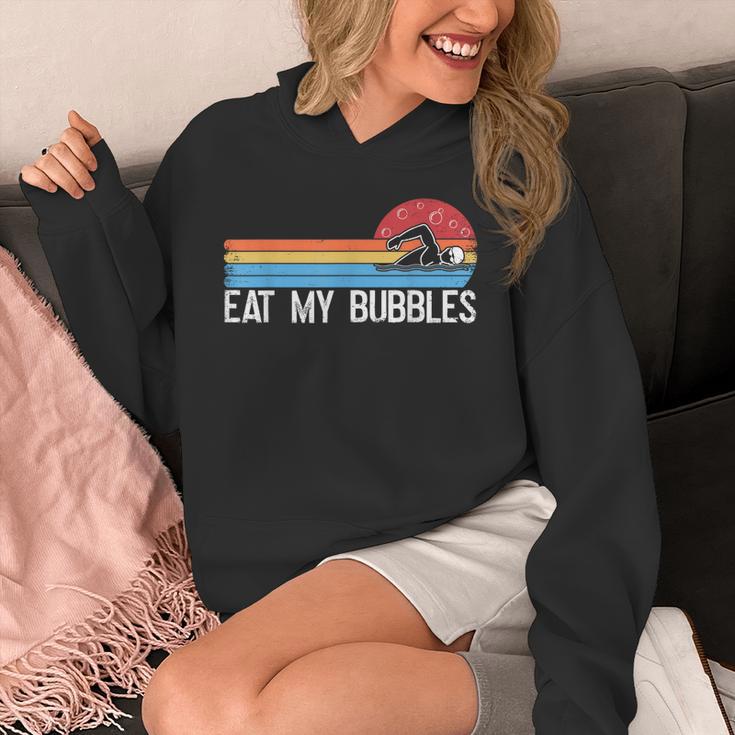 Swimming Swimmer Eat My Bubbles Swim Retro Unisex Hoodie Swimming Swimmer Eat My Bubbles Swim Retro Unisex Hoodie