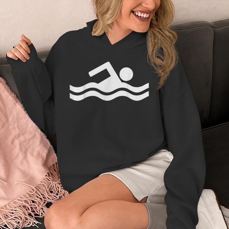 Swimming Symbol Unisex Hoodie Swimming Symbol Unisex Hoodie