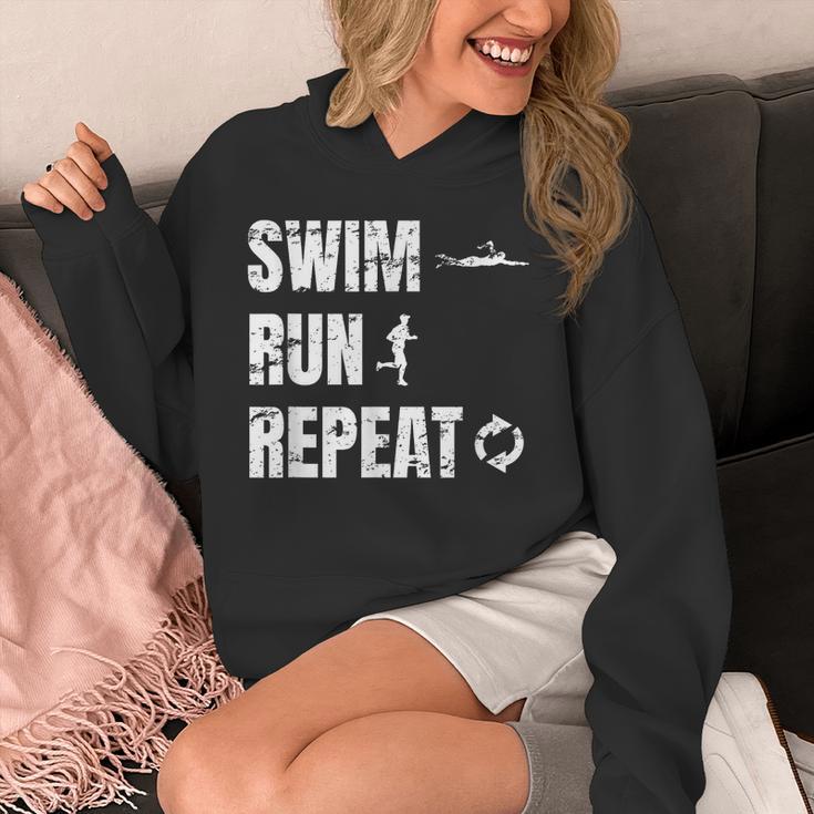 Swimrun Endurance Sports Swimming Running Swim Run Unisex Hoodie