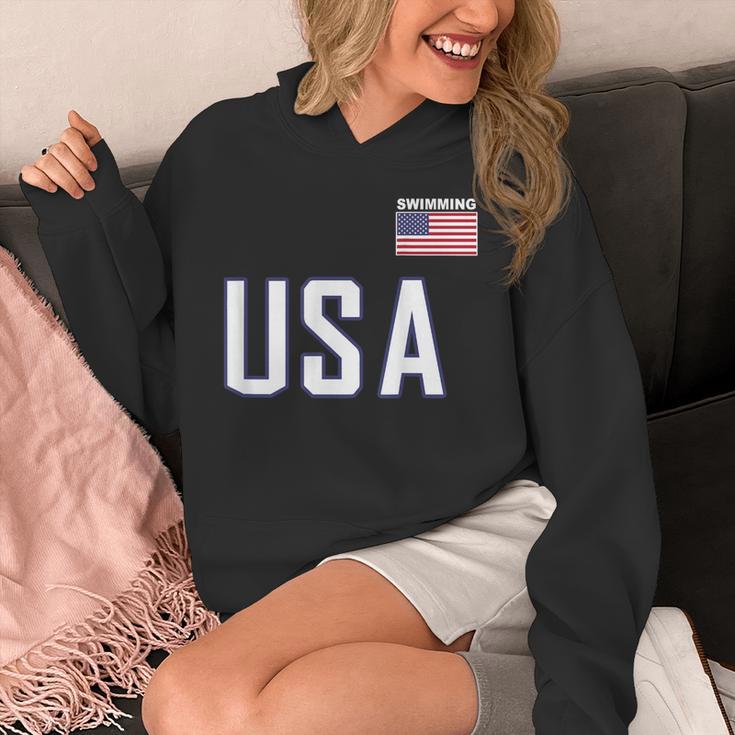 USA Flag Swim Swimming Sport Practice Equipment Men Women Unisex Hoodie USA Flag Swim Swimming Sport Practice Equipment Men Women Unisex Hoodie