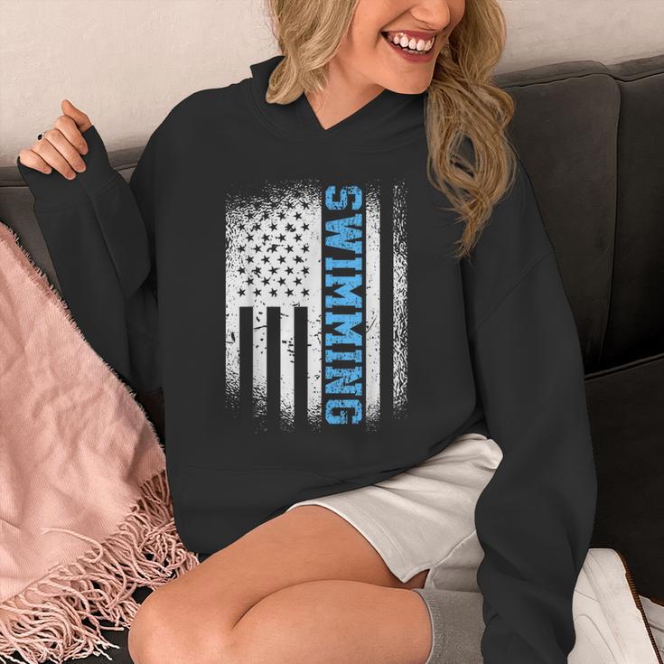 USA Flag Swimming Swim American Swimmer Unisex Hoodie USA Flag Swimming Swim American Swimmer Unisex Hoodie