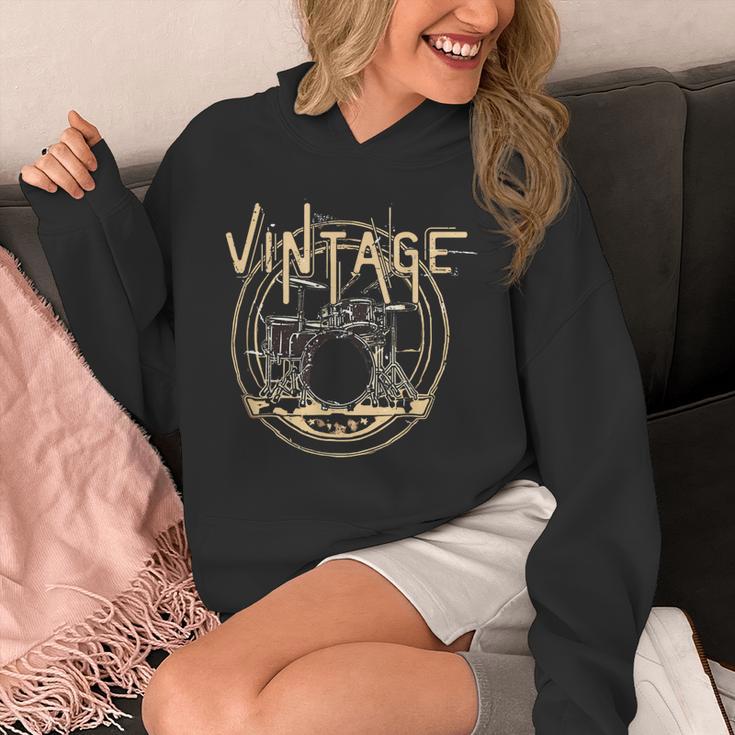 Vintage Drum Kit Unisex Hoodie