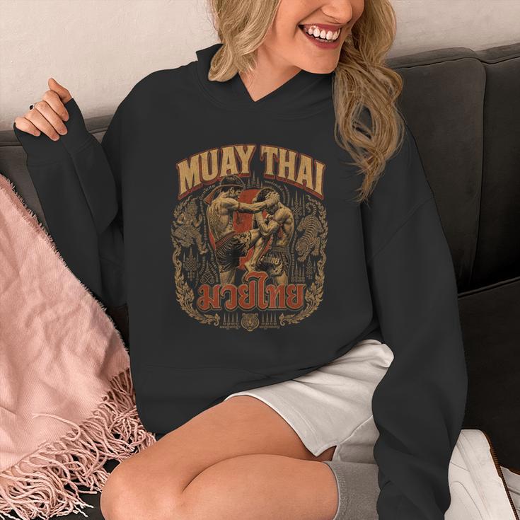 Vintage Muay Thai Thai Boxing Nak Muay Fighter Art Unisex Hoodie Vintage Muay Thai Thai Boxing Nak Muay Fighter Art Unisex Hoodie