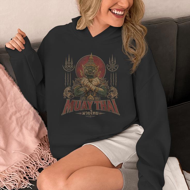 Vintage Muay Thai Respect Thai Boxing Fighter Thai Giant Unisex Hoodie