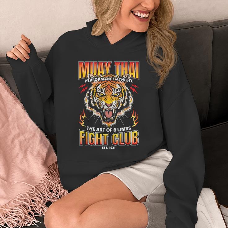 Vintage Muay Thai Twin Tiger Art Of 8 Limbs Unisex Hoodie