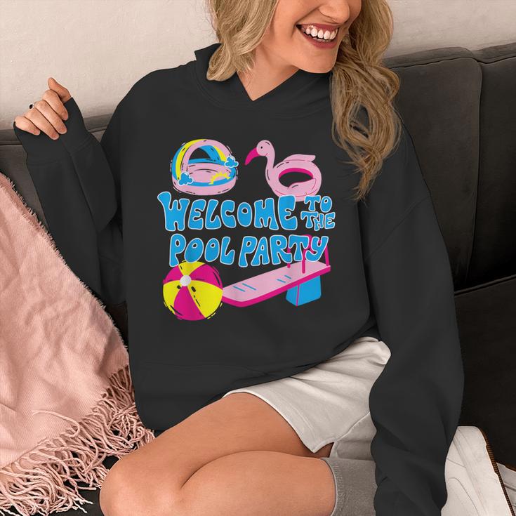 Welcome To The Pool Party Birthday Summer Family Swimming Unisex Hoodie