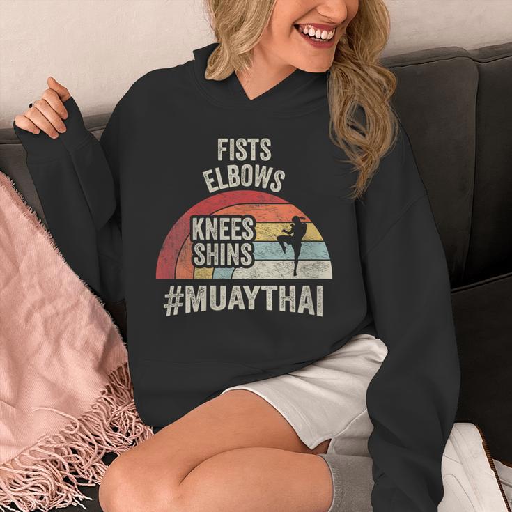 Women's Retro Muay Thai Martial Arts Fighter Graphic Unisex Hoodie Women's Retro Muay Thai Martial Arts Fighter Graphic Unisex Hoodie