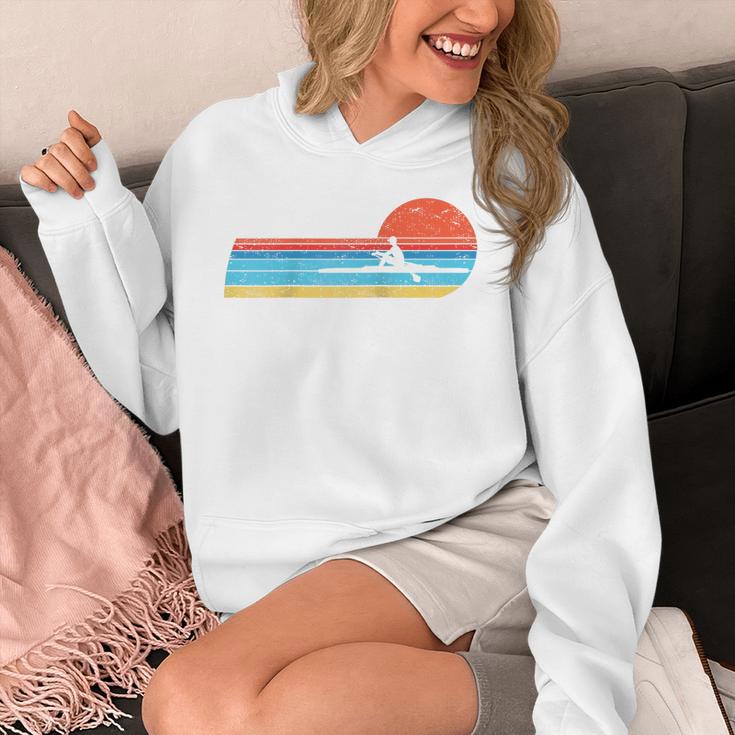 Canoes-Rowing Canoe-Rower Canoeing-Canoeist Vintage Canoes Raglan Baseball Tee Unisex Hoodie