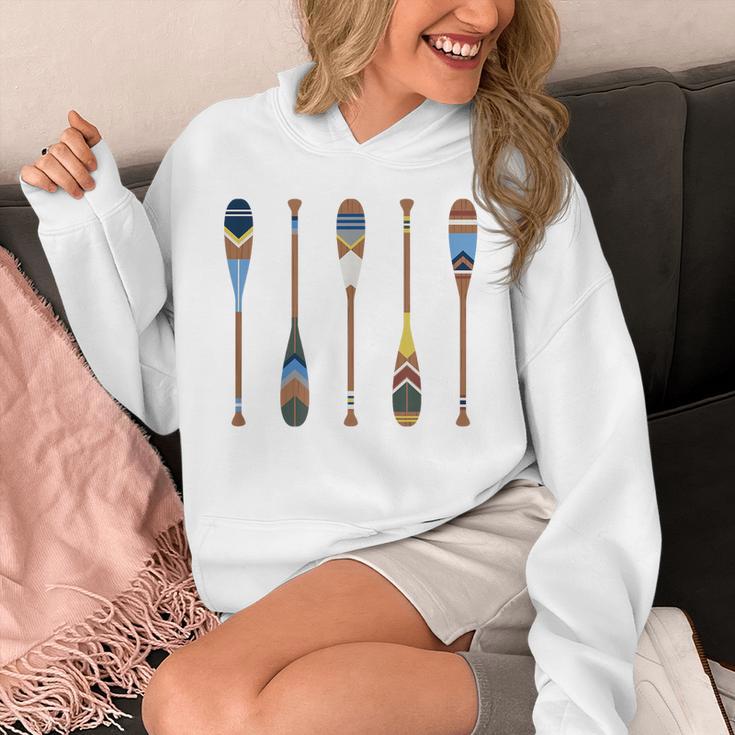 Colorful Painted Oars Paddle Nautical CanoeShirt Unisex Hoodie Colorful Painted Oars Paddle Nautical CanoeShirt Unisex Hoodie