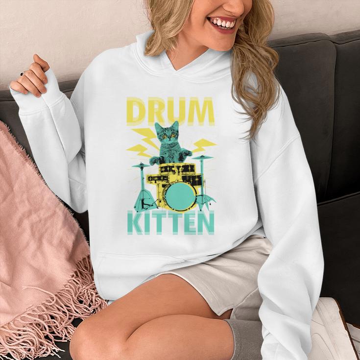 Cute Drummer Cat Drum Kitten Unisex Hoodie Cute Drummer Cat Drum Kitten Unisex Hoodie