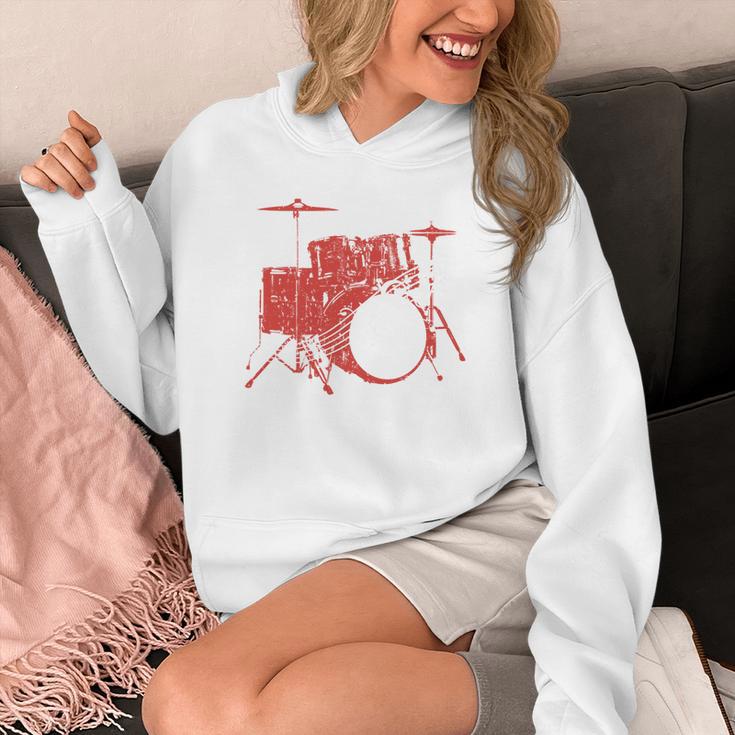 Drum Kit Drummer Band Musical Instrument Rock Music Unisex Hoodie
