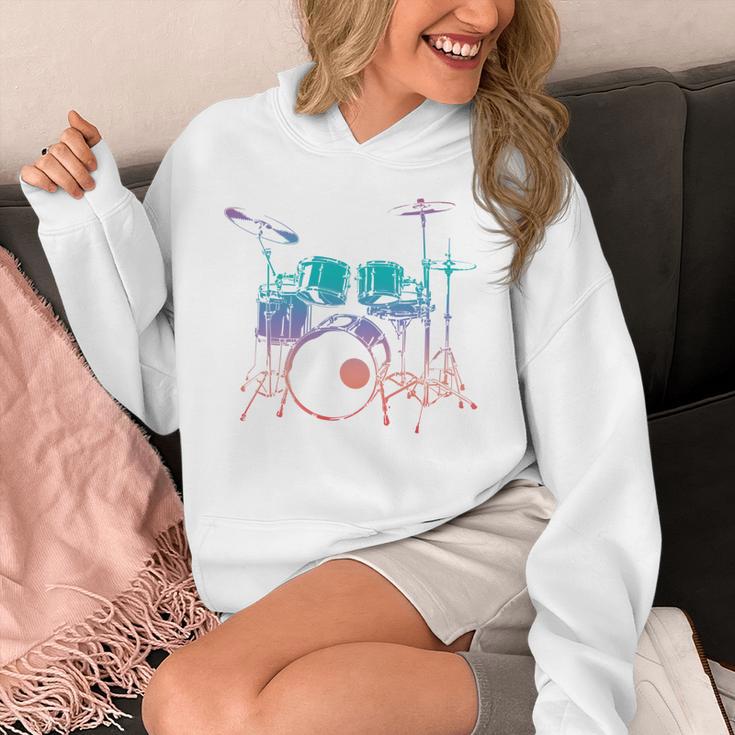 Drum Kit Drummer Graphic Sweatshirt Unisex Hoodie