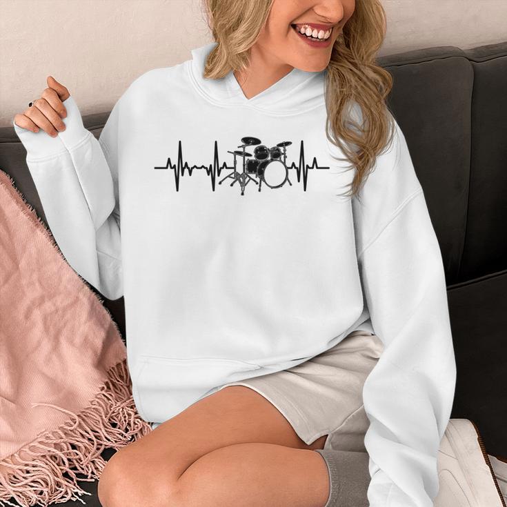 Drum Kit Pulse Line Rock Artist Drum Set Unisex Hoodie Drum Kit Pulse Line Rock Artist Drum Set Unisex Hoodie